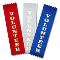 1-5/8"x6" Vertical Stock Title Ribbon (VOLUNTEER)